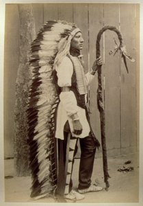 Portrait of a Native American from Buffalo Bill